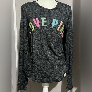 Victoria’s Secret PINK Logo Lounge Sleep Long Sleeve Shirt